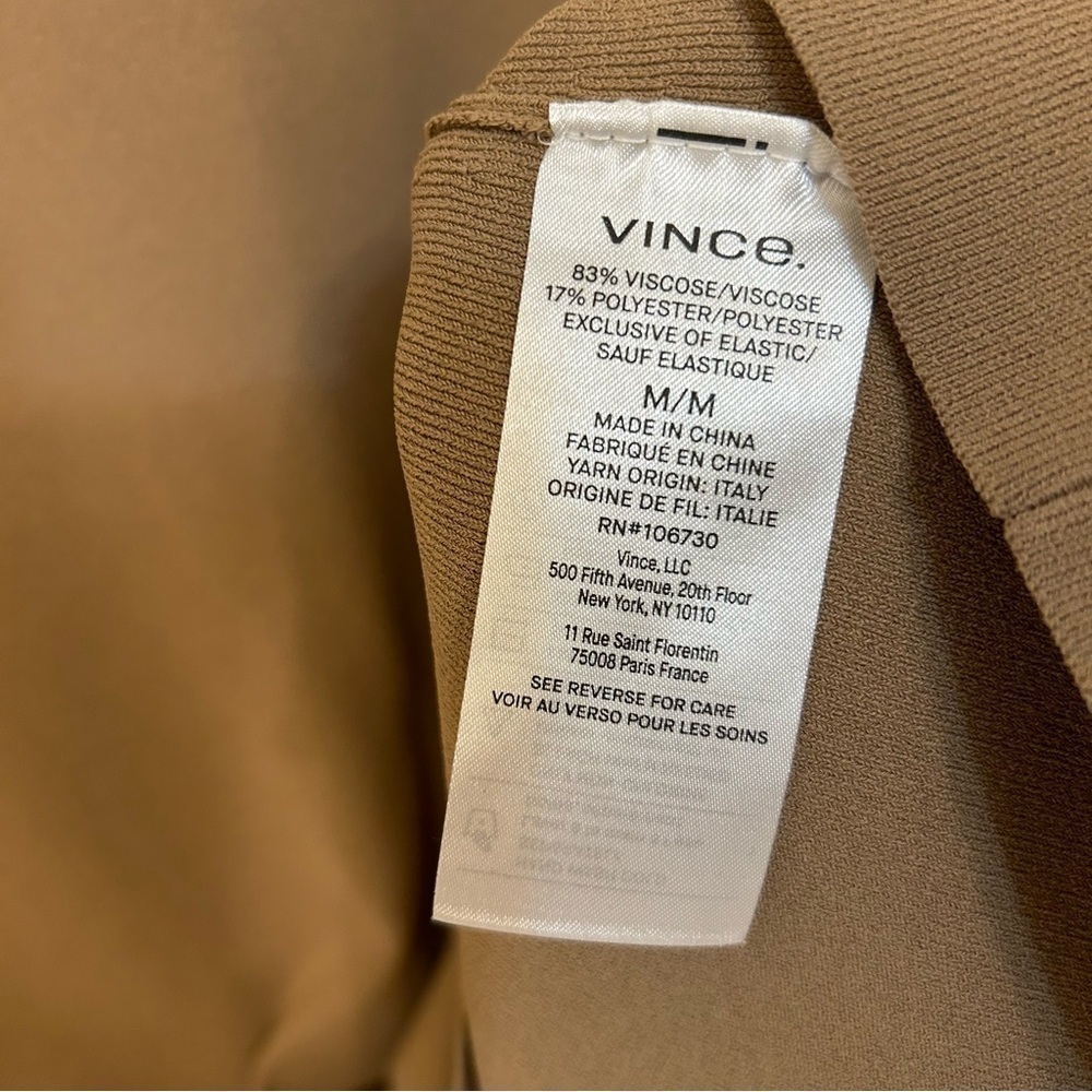 Vince Soft Sculpted Knee-Length Skirt in CASHEW Size M - Picture 8 of 9